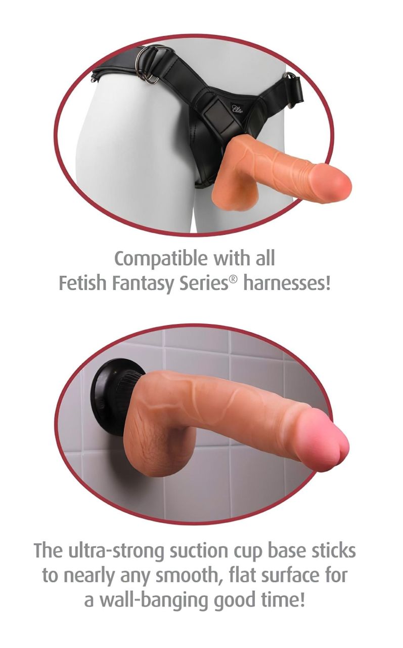 Real Feel Deluxe No.1 - herés, élethű vibrátor (testszínű)
