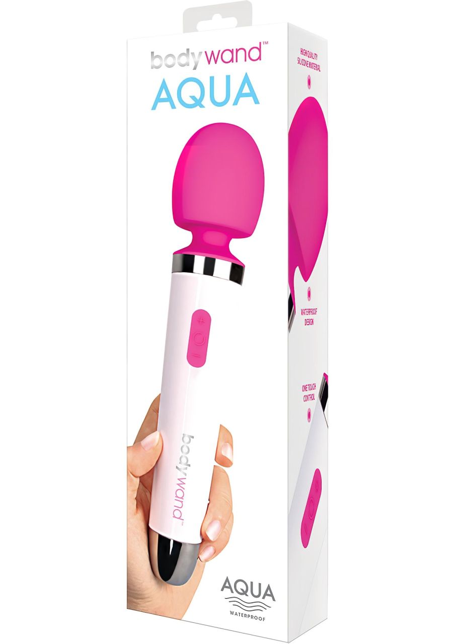 bodywand Aqua Wand - vízálló masszírozó vibrátor (fehér-pink)