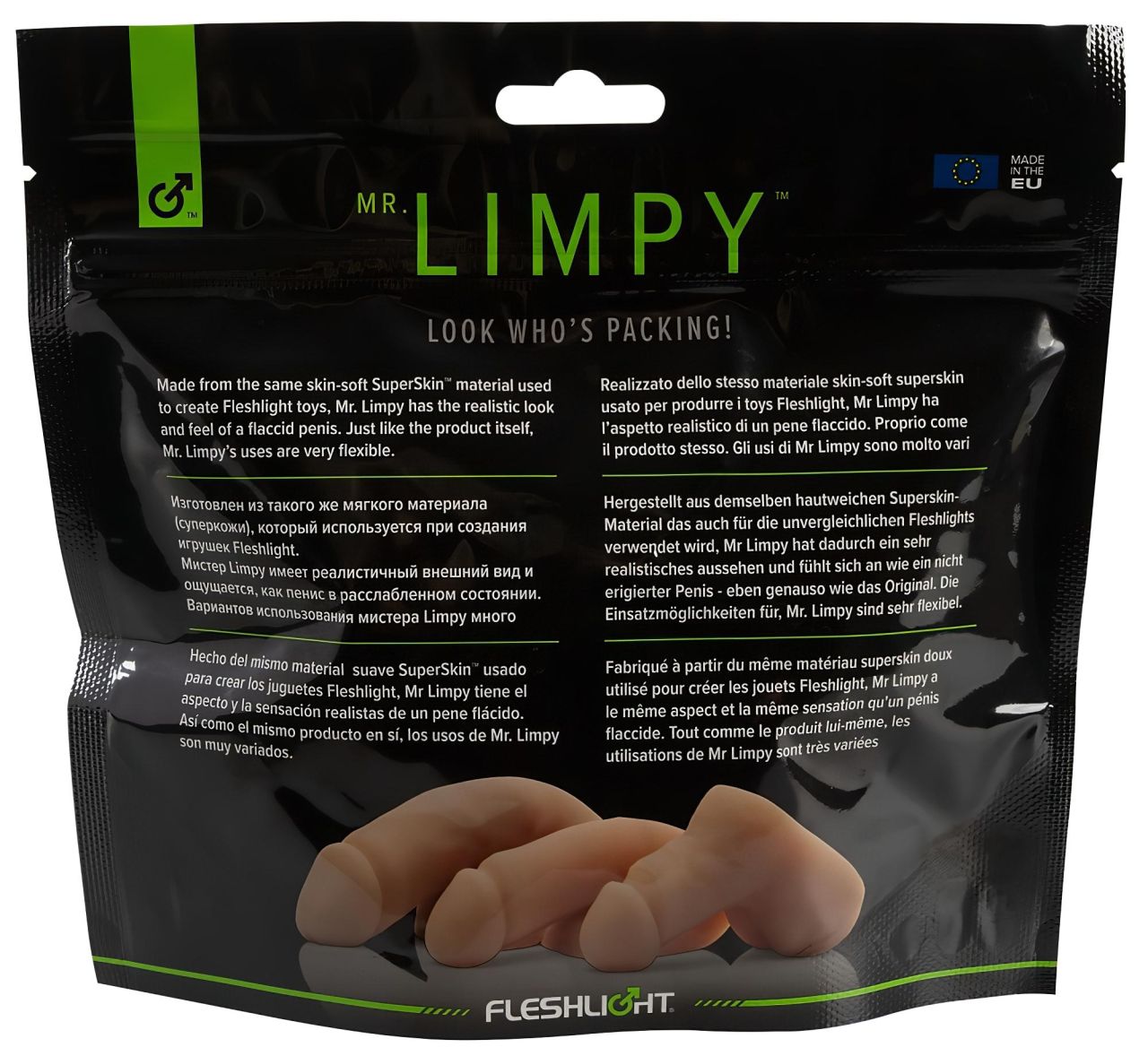 Fleshlight - Mr. Limpy - nagy élethű dildó (testszínű)