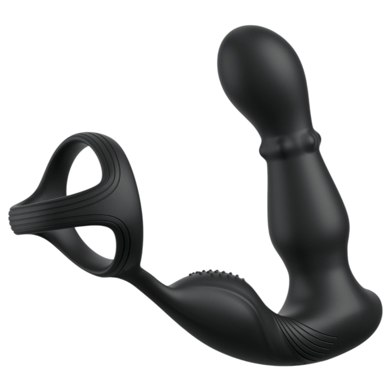 Pipedream Anal Fantasy Ass-Gasm - forgó fejes anál vibrátor péniszgyűrűvel (fekete)