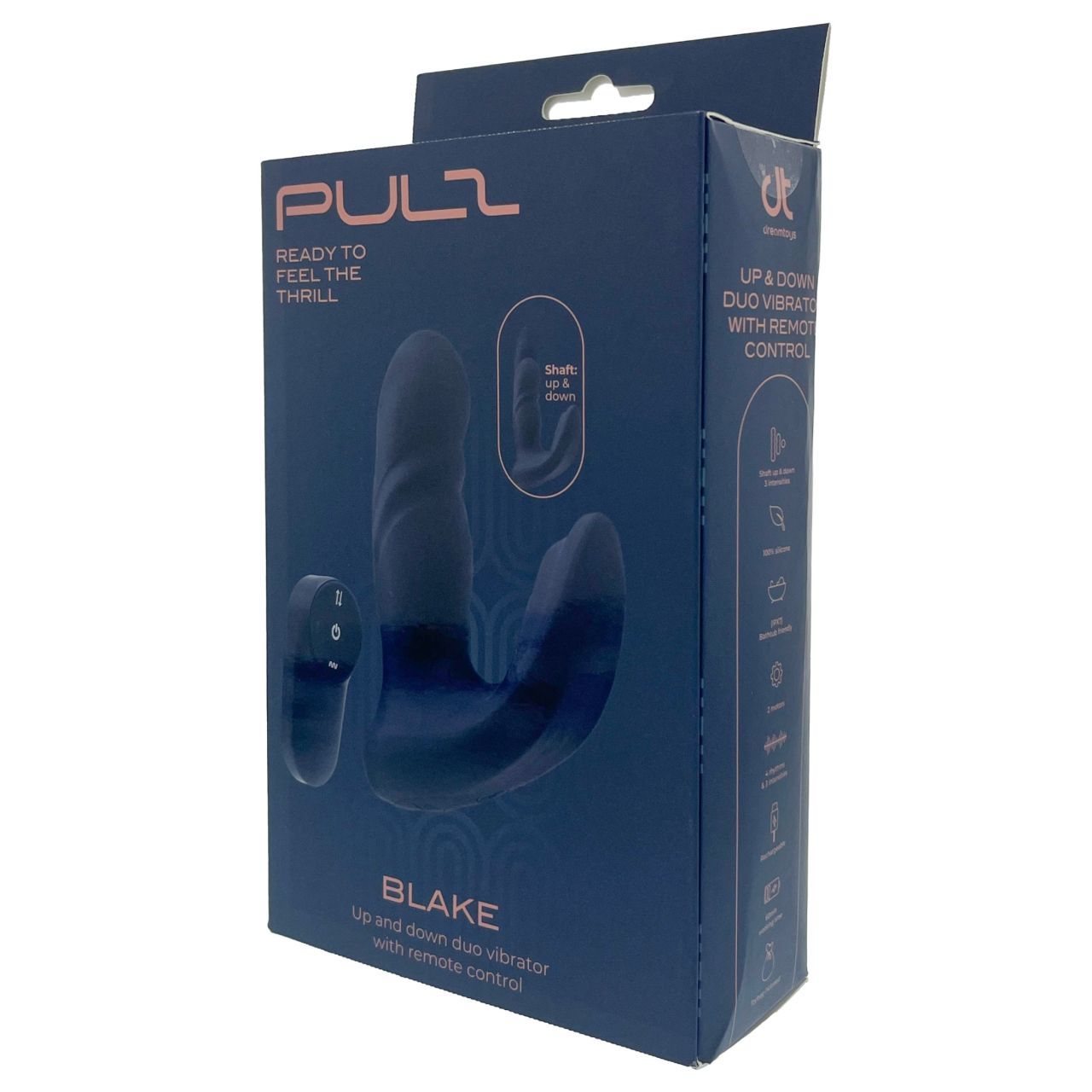 Dreamtoys Pulz - lökő análvibrátor távirányítóval (kék)