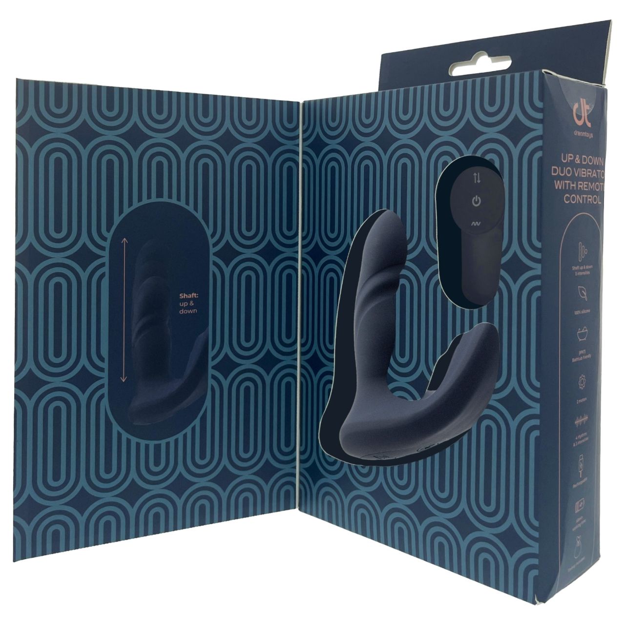 Dreamtoys Pulz - lökő análvibrátor távirányítóval (kék)
