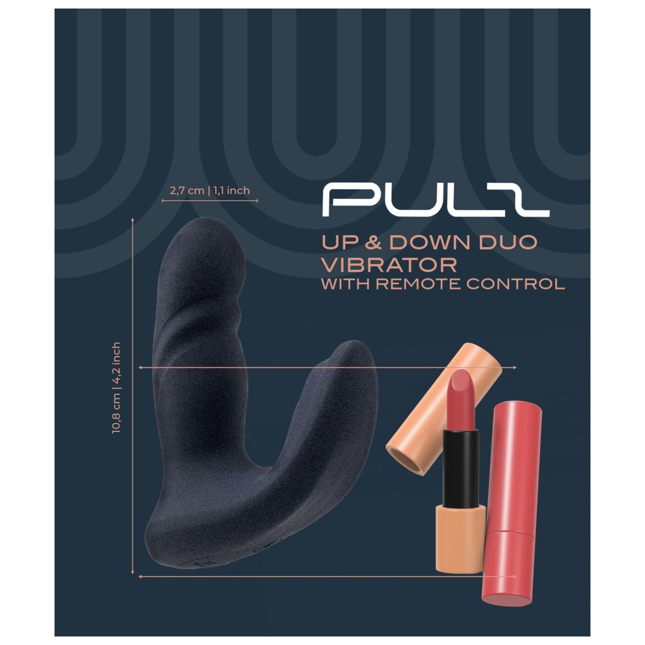 Dreamtoys Pulz - lökő análvibrátor távirányítóval (kék)