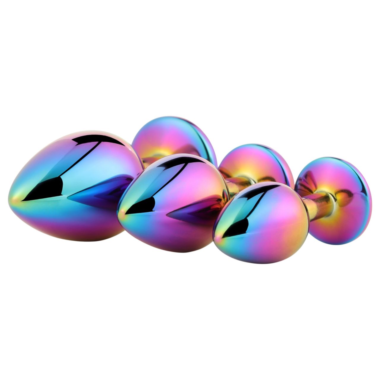 Dreamtoys Gleaming Love - drágaköves anál plug szett (többszínű)