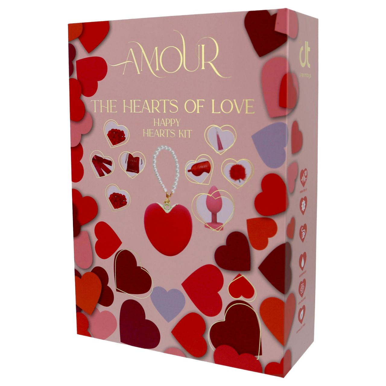 Dreamtoys Amour - szív vibrátor ajándékszett (piros) Dreamtoys Amour - szív vibrátor ajándékszett (piros)
