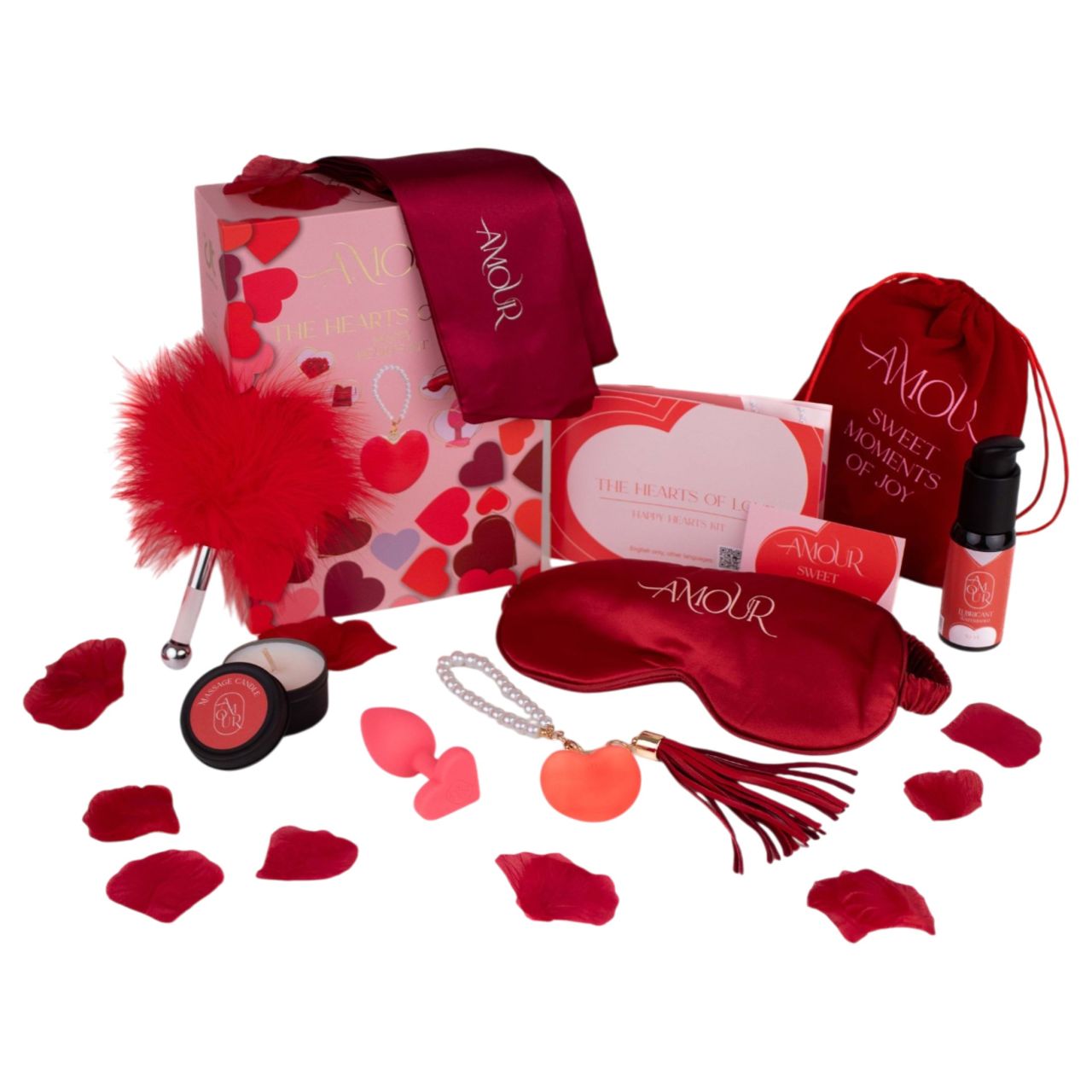 Dreamtoys Amour - szív vibrátor ajándékszett (piros) Dreamtoys Amour - szív vibrátor ajándékszett (piros)