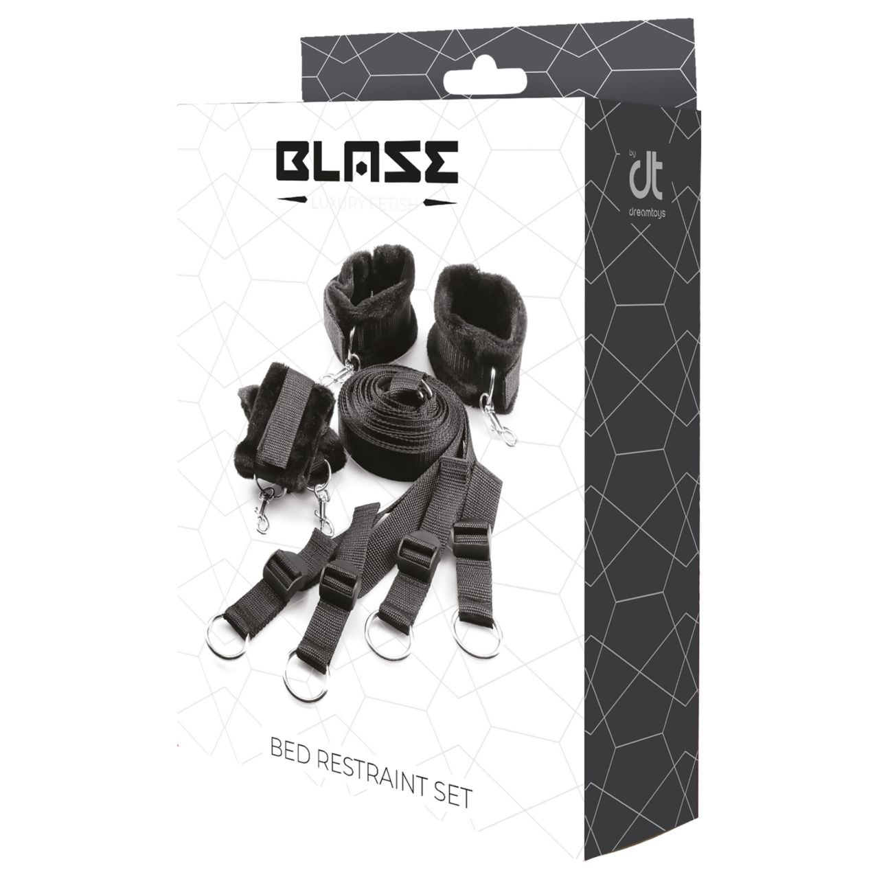 Dreamtoys Blaze - ágyrögzítő kötözőszett (fekete)