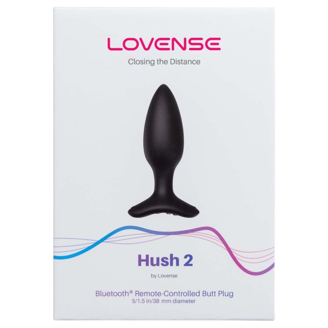 Lovense Hush 2 S - App-vezérelt análvibrátor (38 mm, fekete)