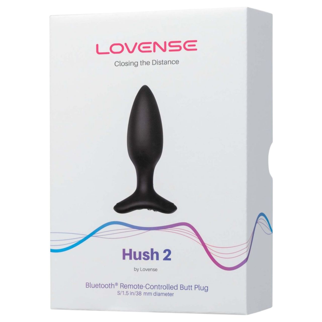 Lovense Hush 2 S - App-vezérelt análvibrátor (38 mm, fekete)