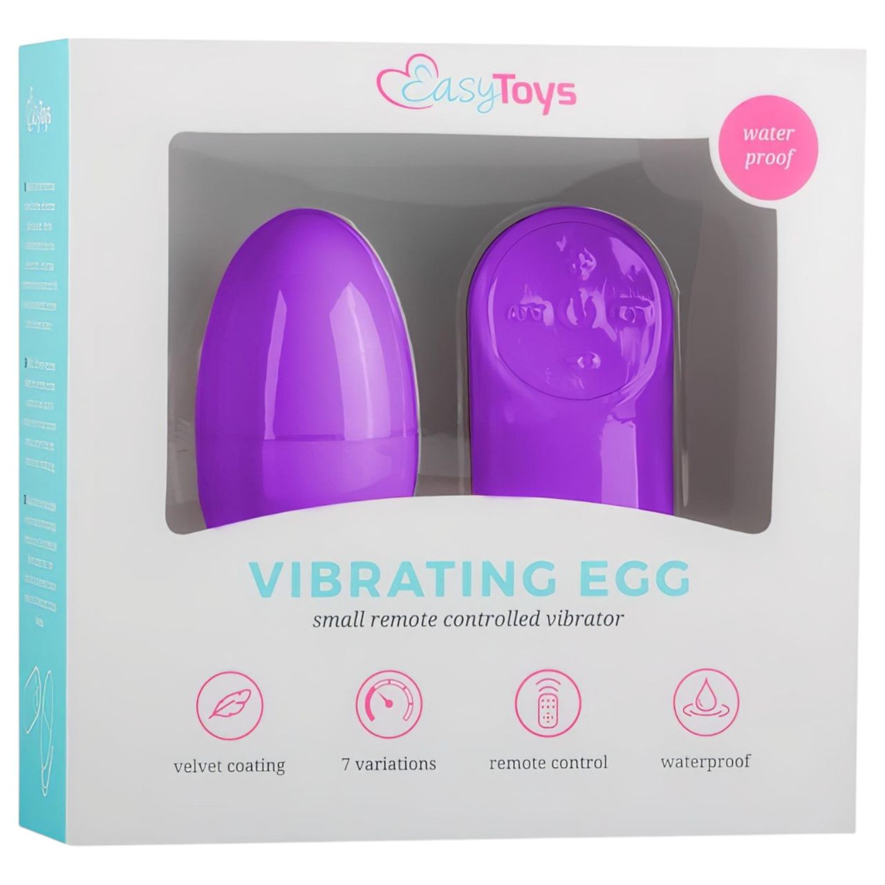 EasyToys - 7 ritmusú rádiós vibrációs tojás (lila)