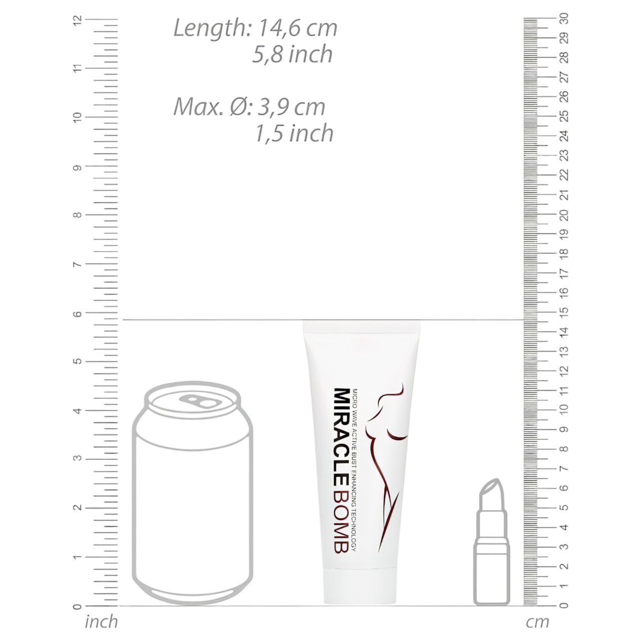 Pharmquests Miracle Bomb - mellnagyobbító és feszesítő krém (100 ml)
