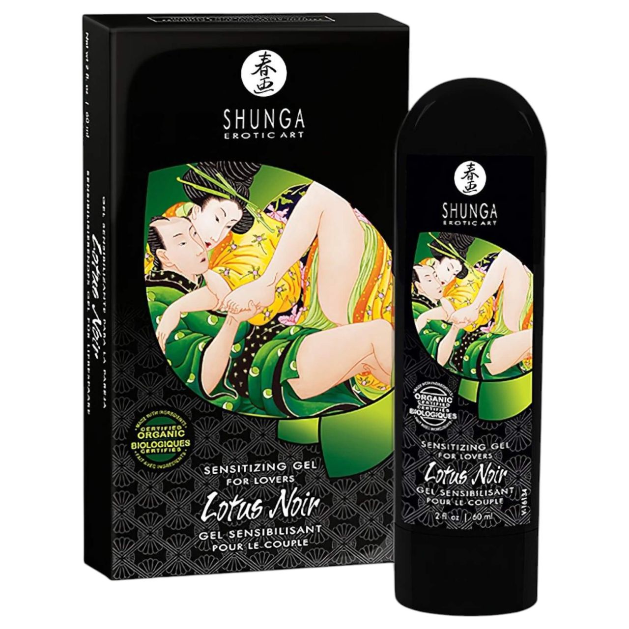 Shunga Lotus Noir - unisex stimuláló gél (60 ml)