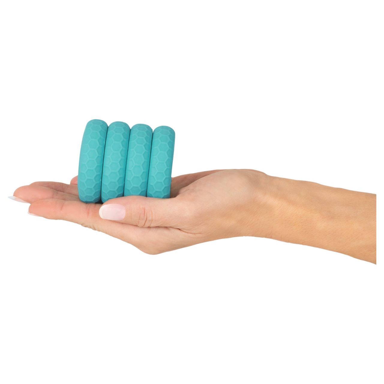 You2Toys - 3in1 pénisz- és heregyűrű szett (türkiz)