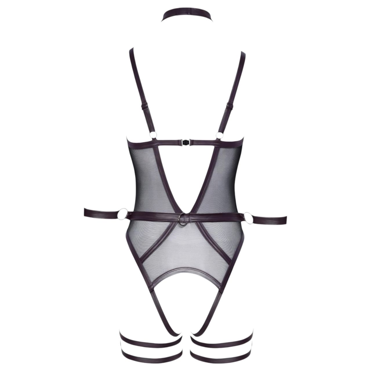 Cottelli Bondage - nyitott body és kar bilincs (fekete)