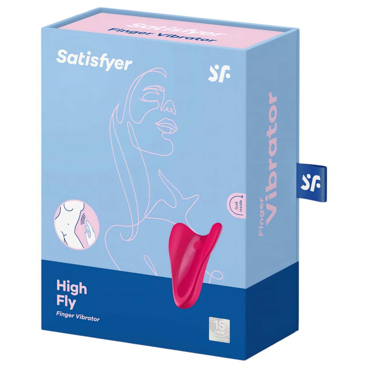 Satisfyer High Fly - akkus, vízálló csikló vibrátor, csiklóizgató (pink)