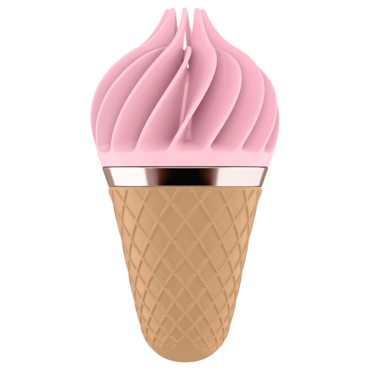 Satisfyer Sweet Treat - akkus, forgó csikló vibrátor (pink-barna)