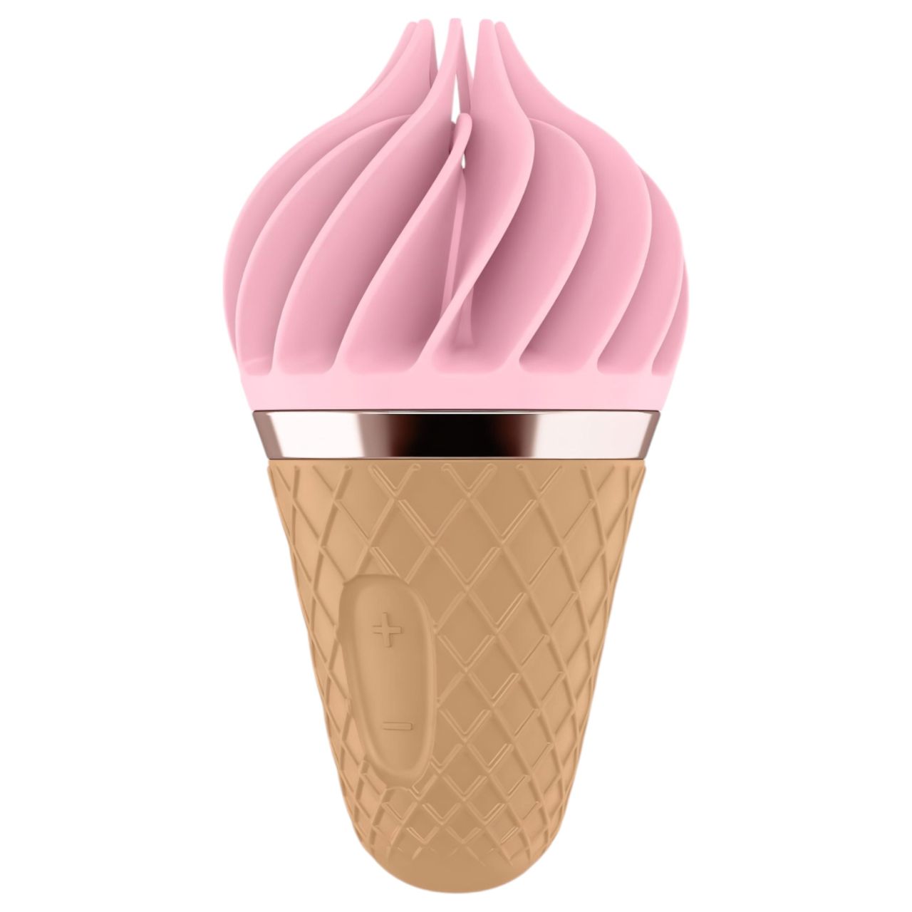 Satisfyer Sweet Treat - akkus, forgó csikló vibrátor (pink-barna)