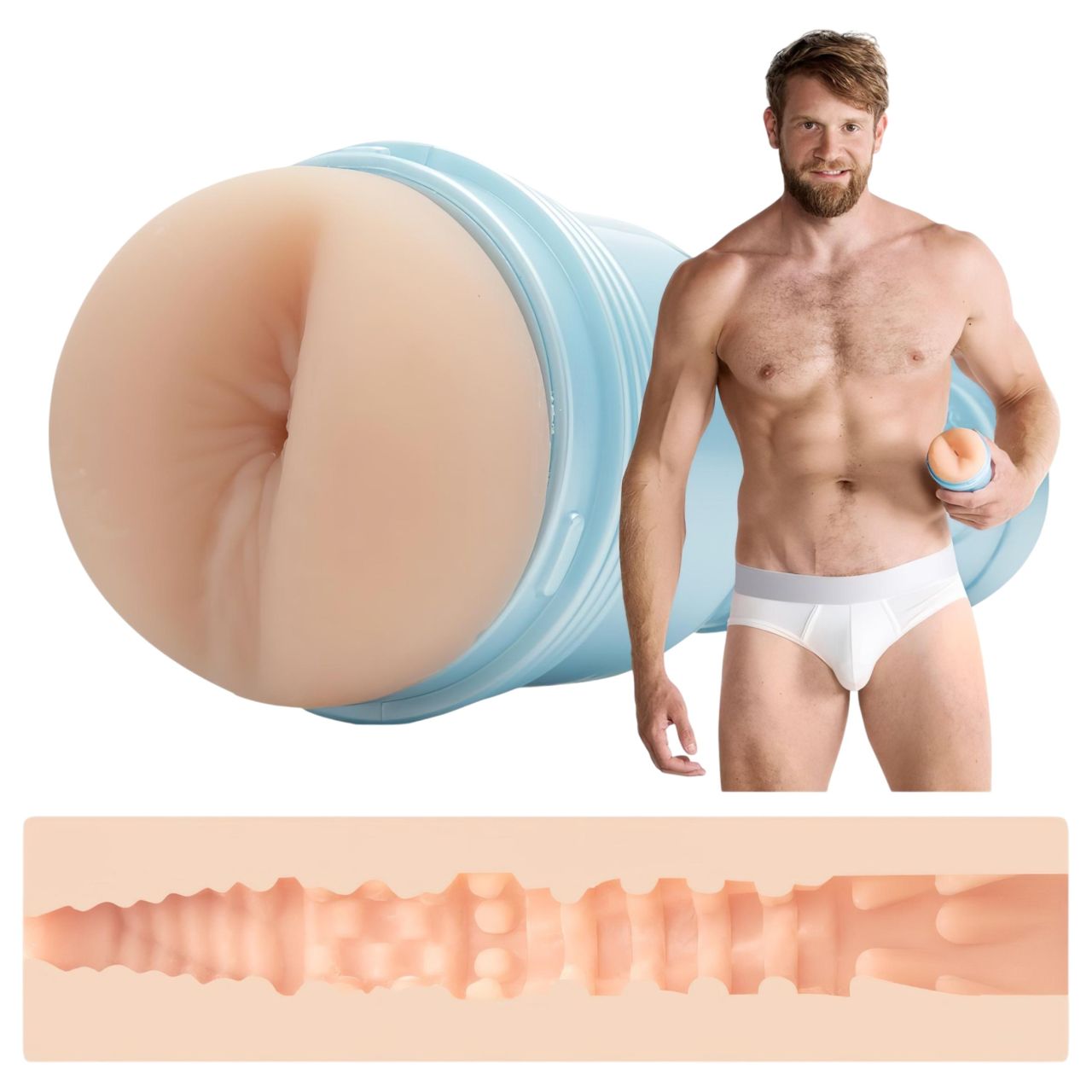 Fleshjack Colby Keller - élethű popsi maszturbátor (testszínű)
