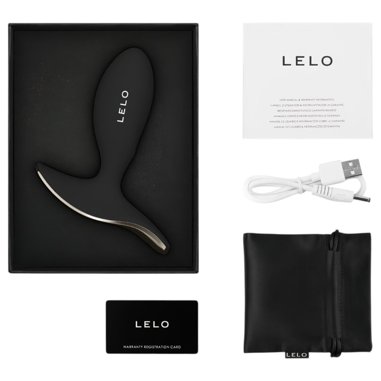 LELO Surfer - App-vezérelt análvibrátor (fekete)