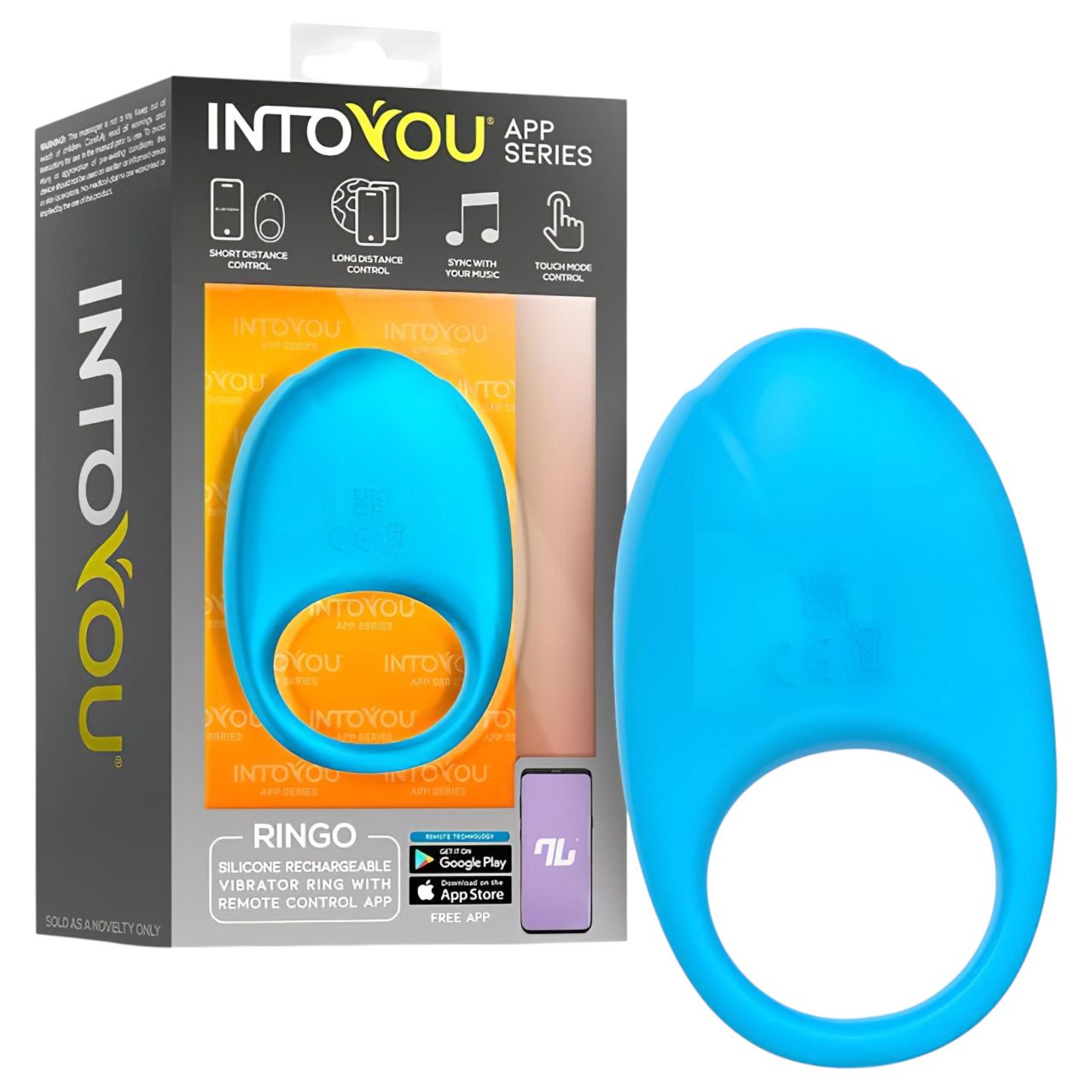 INTOYOU Ringo - okos vibrációs péniszgyűrű appal (kék) INTOYOU Ringo - okos vibrációs péniszgyűrű appal (kék)