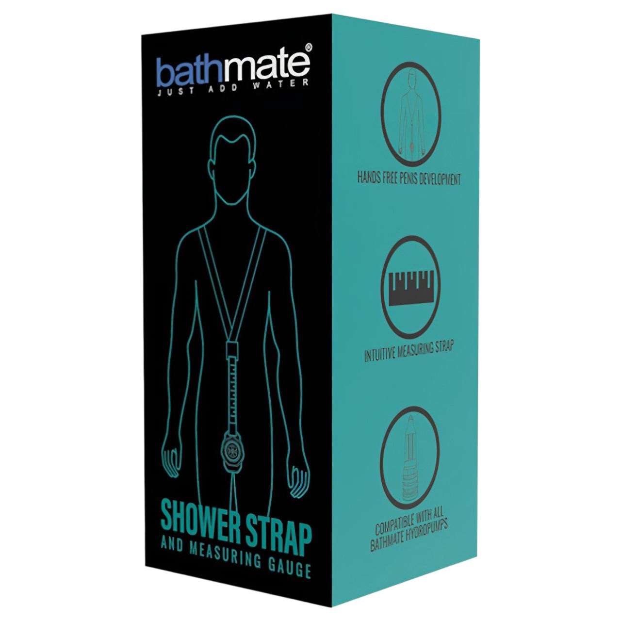 Bathmate Shower Strap - pumpatartó mérőheveder (fekete)