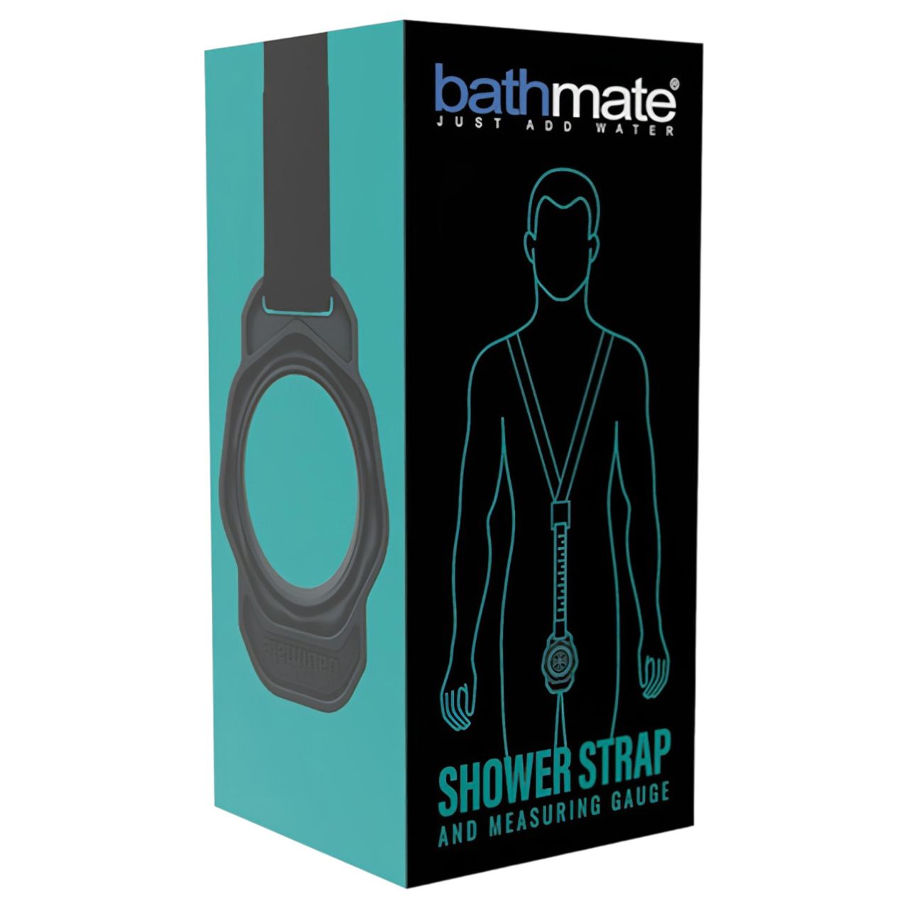 Bathmate Shower Strap - pumpatartó mérőheveder (fekete)