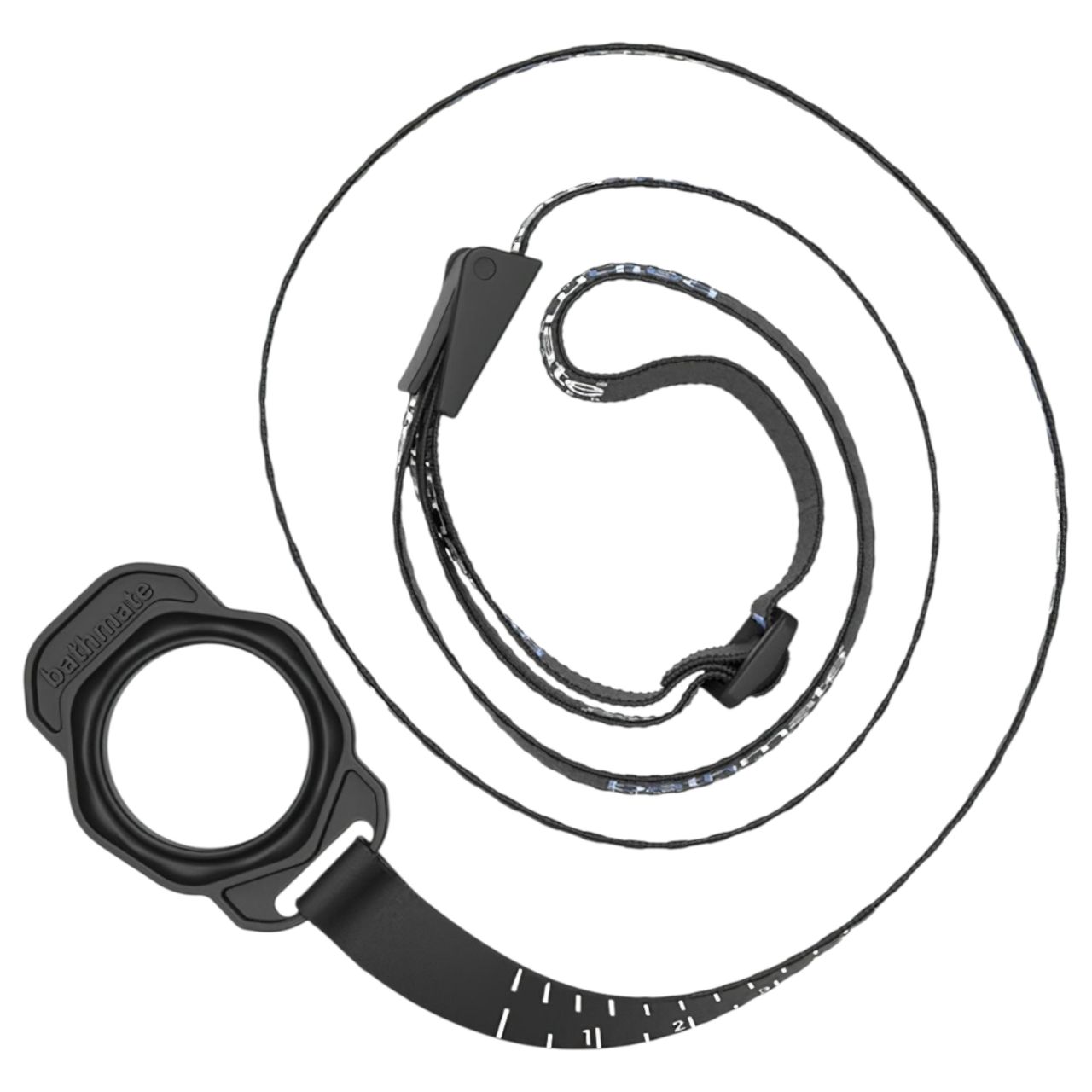 Bathmate Shower Strap - pumpatartó mérőheveder (fekete)