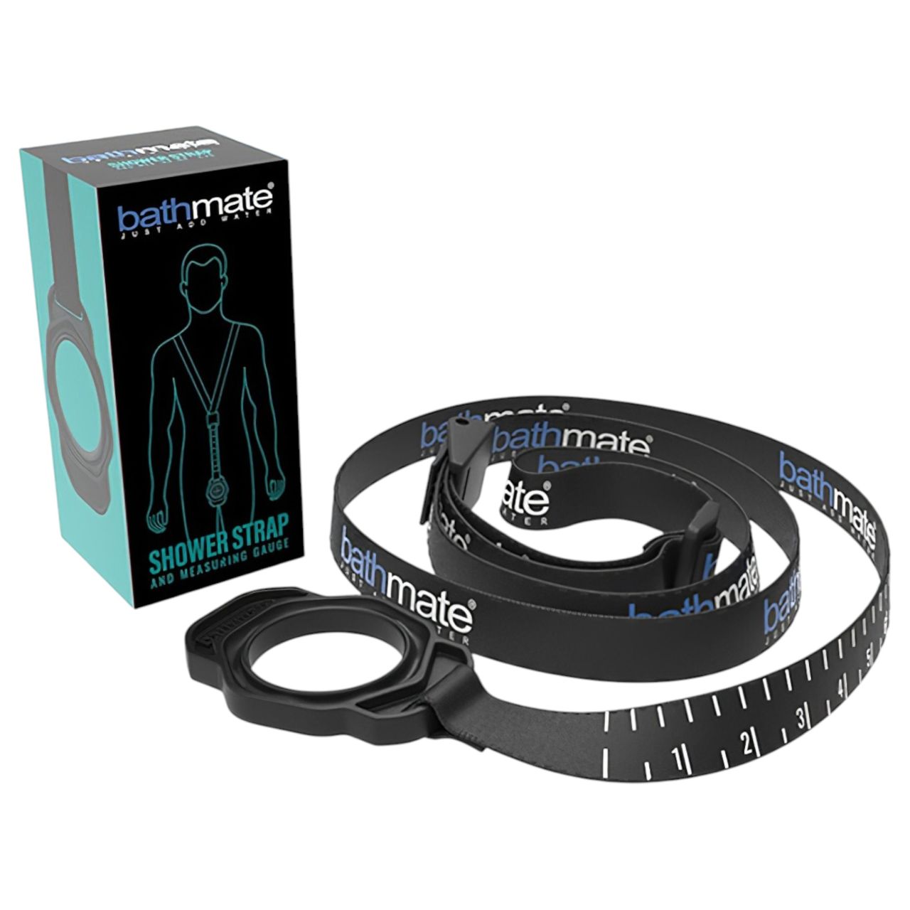 Bathmate Shower Strap - pumpatartó mérőheveder (fekete)