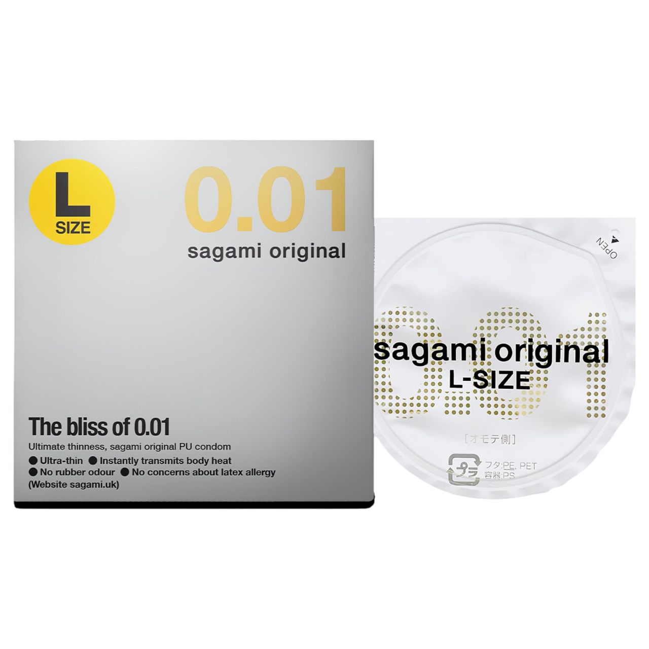 Sagami Original 0,01 L - óvszer - 58 mm (1 db)
