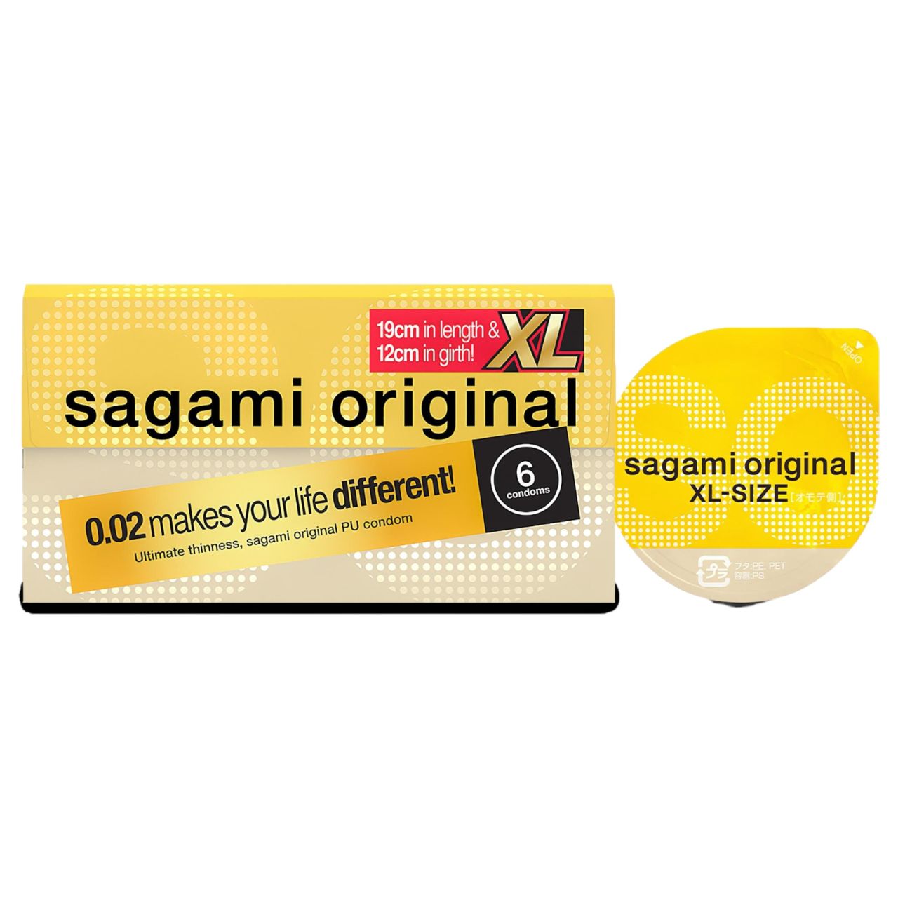 Sagami Original 0,02 XL - óvszer - 61 mm (6 db) Sagami Original 0,02 XL - óvszer - 61 mm (6 db)