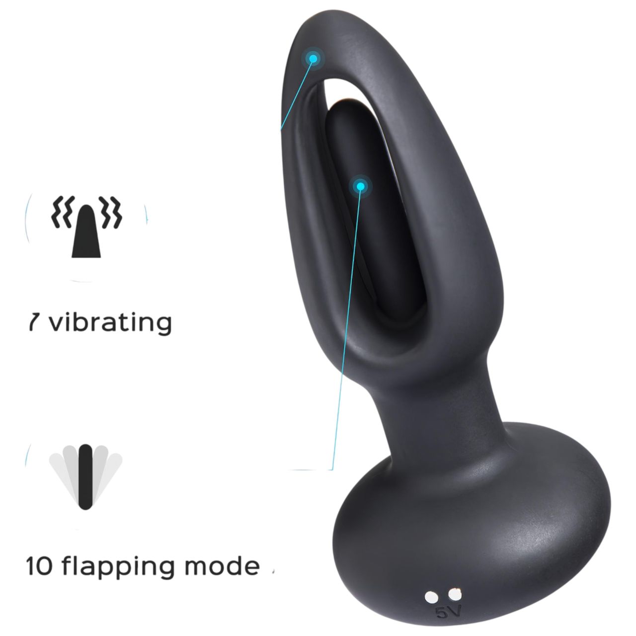 Honey Play Box Snuggy - nyelves análvibrátor (fekete)
