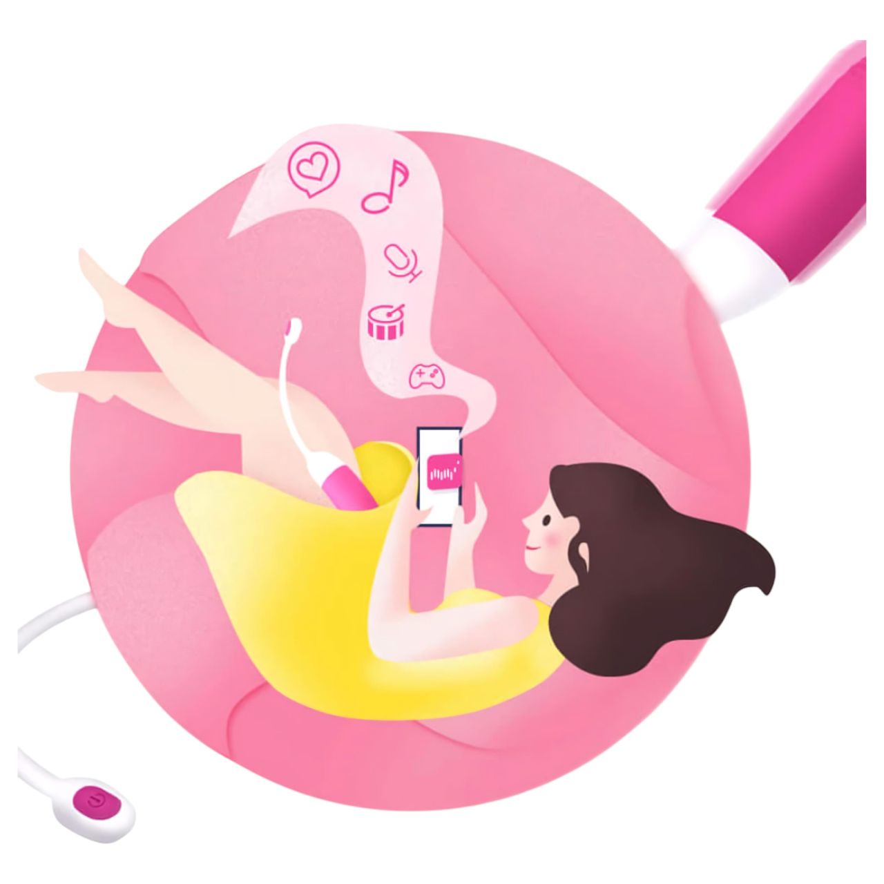 Magic Motion Vini - hordható App-vezérelt vibrációs tojás (narancs)