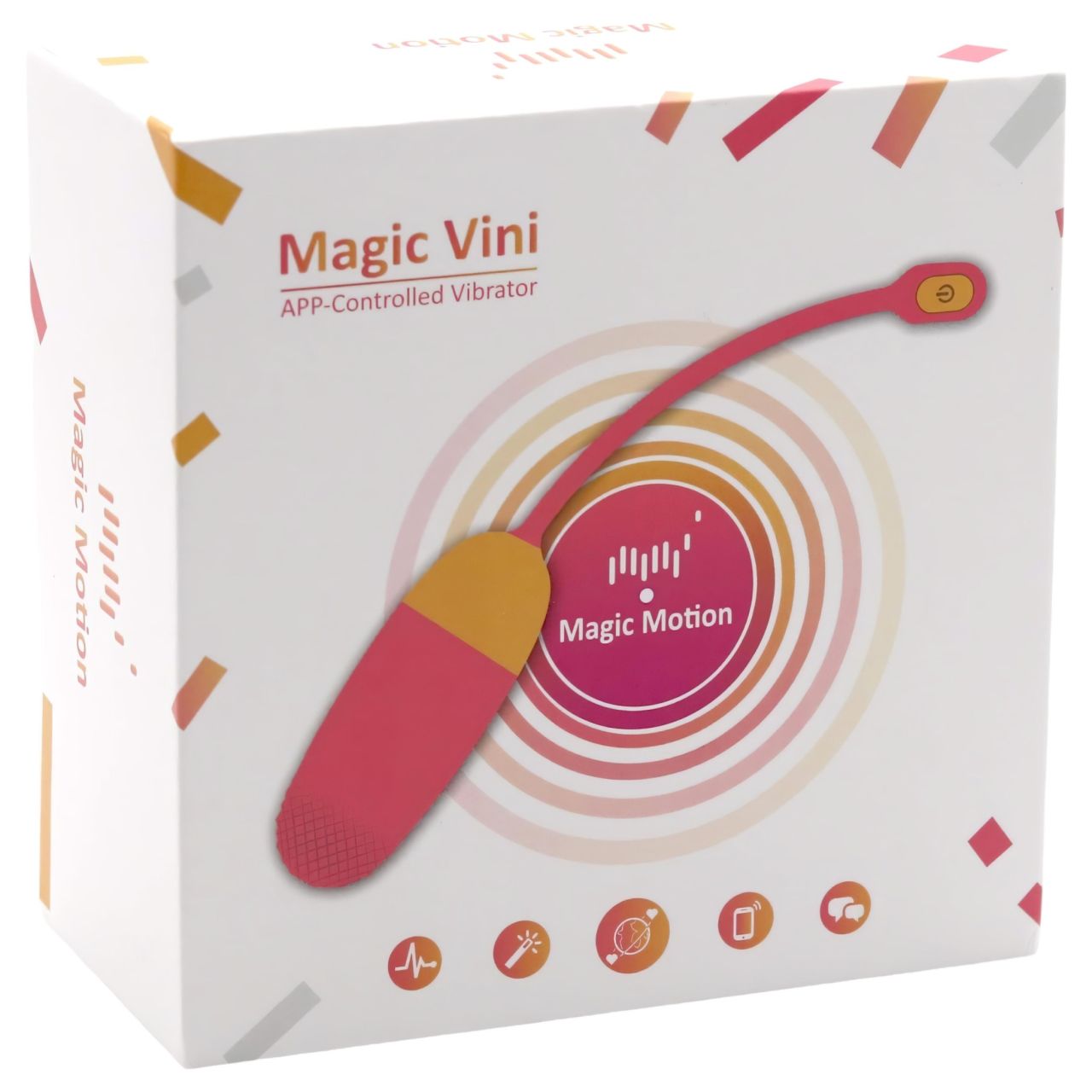 Magic Motion Vini - hordható App-vezérelt vibrációs tojás (narancs)