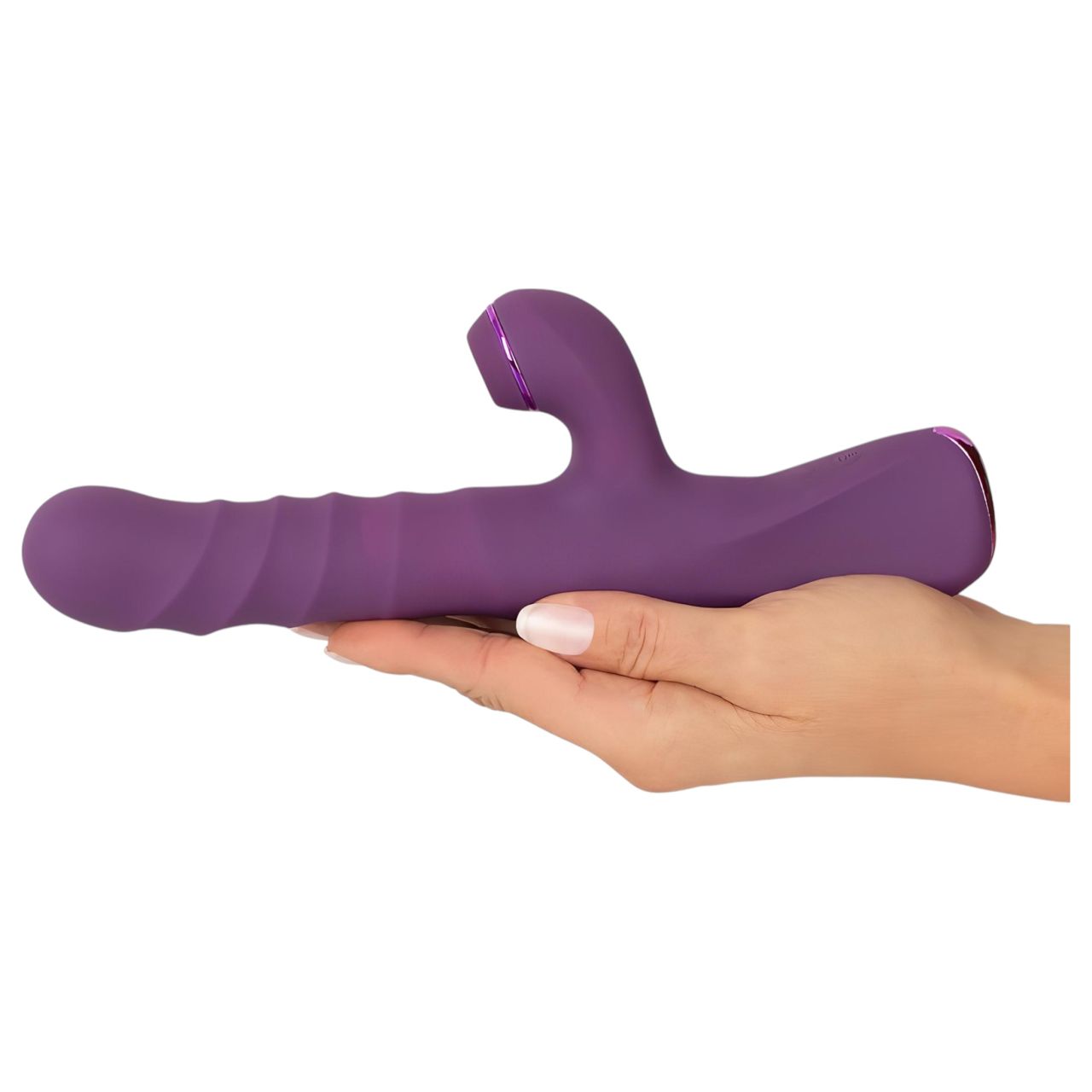 Javida - 3in1 nyuszis csiklókaros vibrátor (lila)