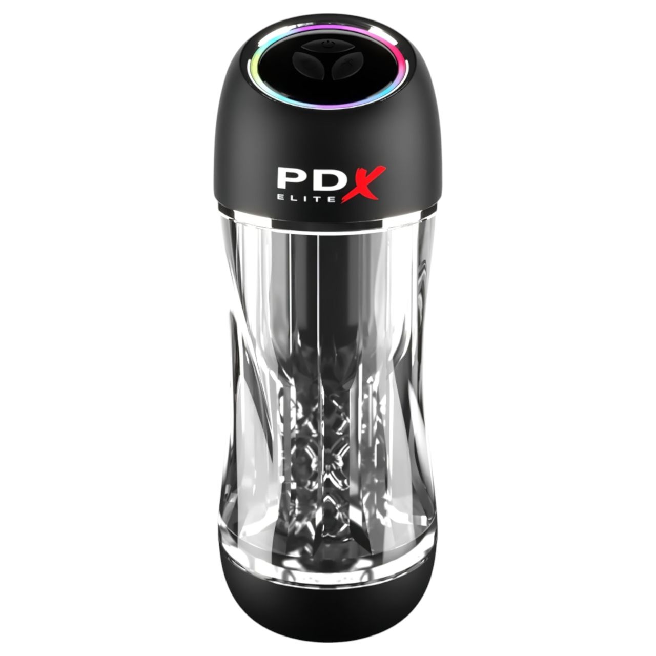 PDX ViewTube Pro - szívó-rezgő maszturbátor (fekete) PDX ViewTube Pro - szívó-rezgő maszturbátor (fekete)