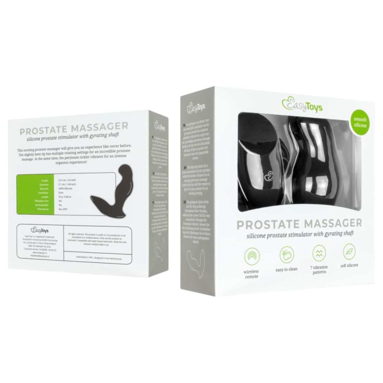 EasyToys Anal Collection - rádiós anál vibrátor (fekete)