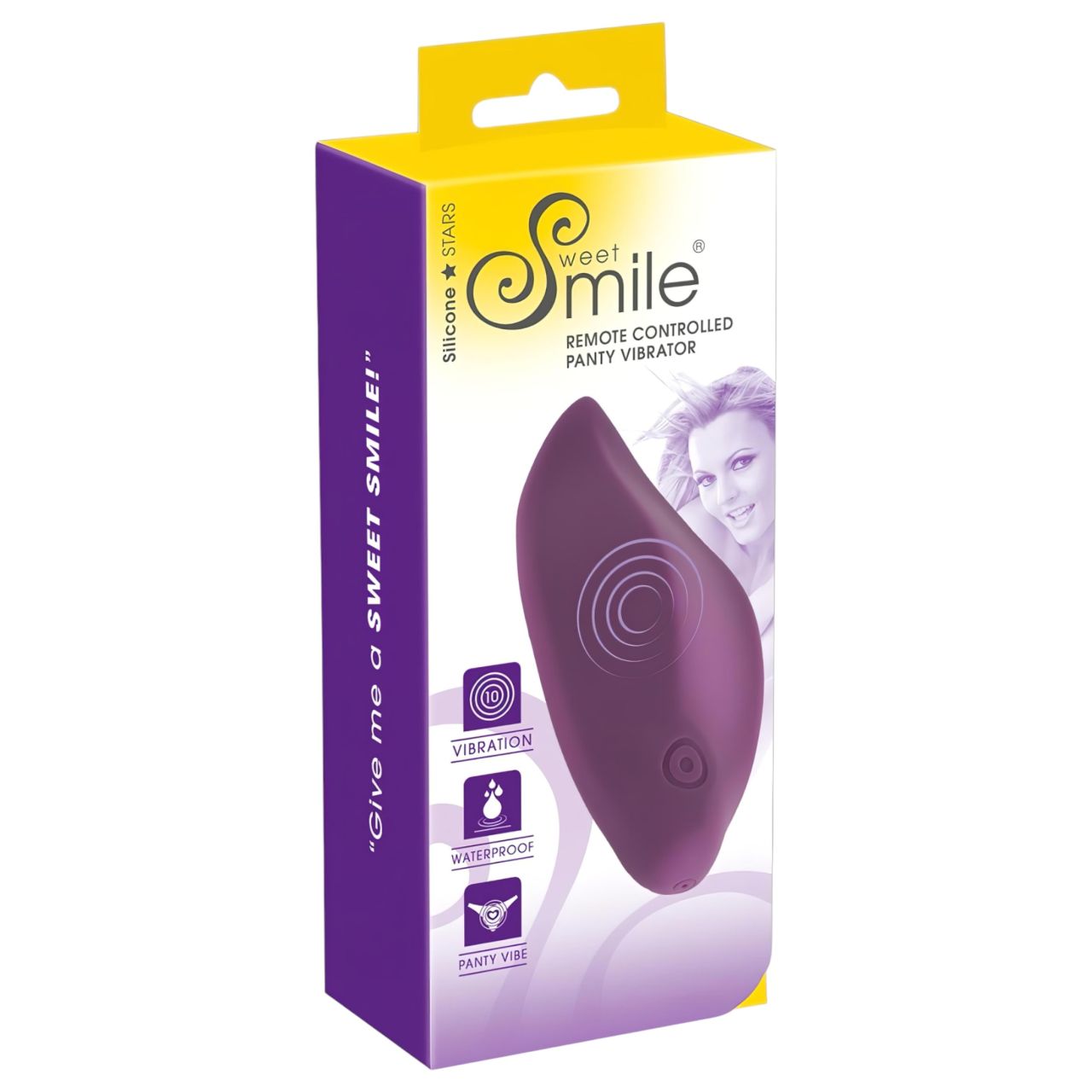 SMILE Panty - hordható, rádiós akkus bugyivibrátor (lila)