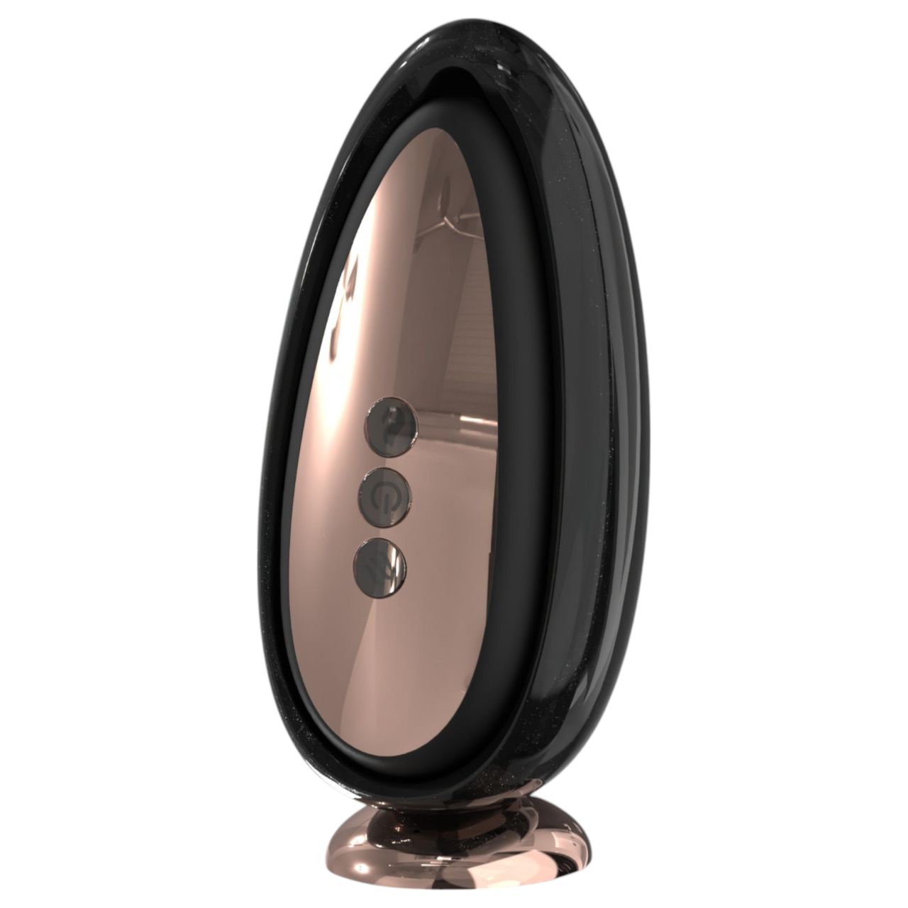Sex HD Mirror - melegítő funkciós nyaló vibrátor (fekete) Sex HD Mirror - melegítő funkciós nyaló vibrátor (fekete)