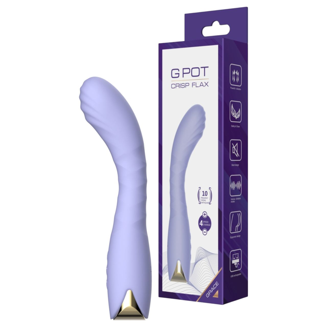Biu-Biu - hajlított G-pont vibrátor (lila) Biu-Biu - hajlított G-pont vibrátor (lila)