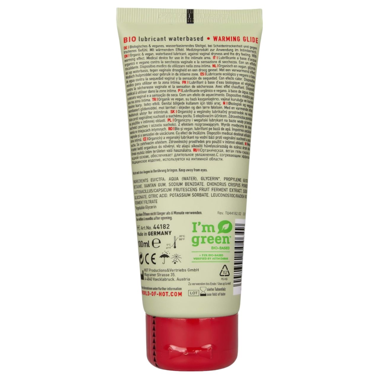HOT BIO Warming - melegítő hatású vegán síkosító (100 ml) HOT BIO Warming - melegítő hatású vegán síkosító (100 ml)