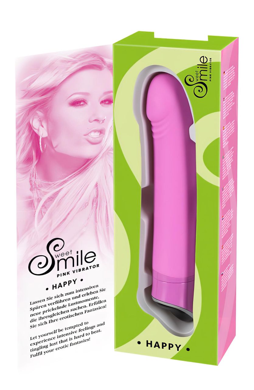 SMILE Happy - 7 fokozatú vibrátor (pink) SMILE Happy - 7 fokozatú vibrátor (pink)