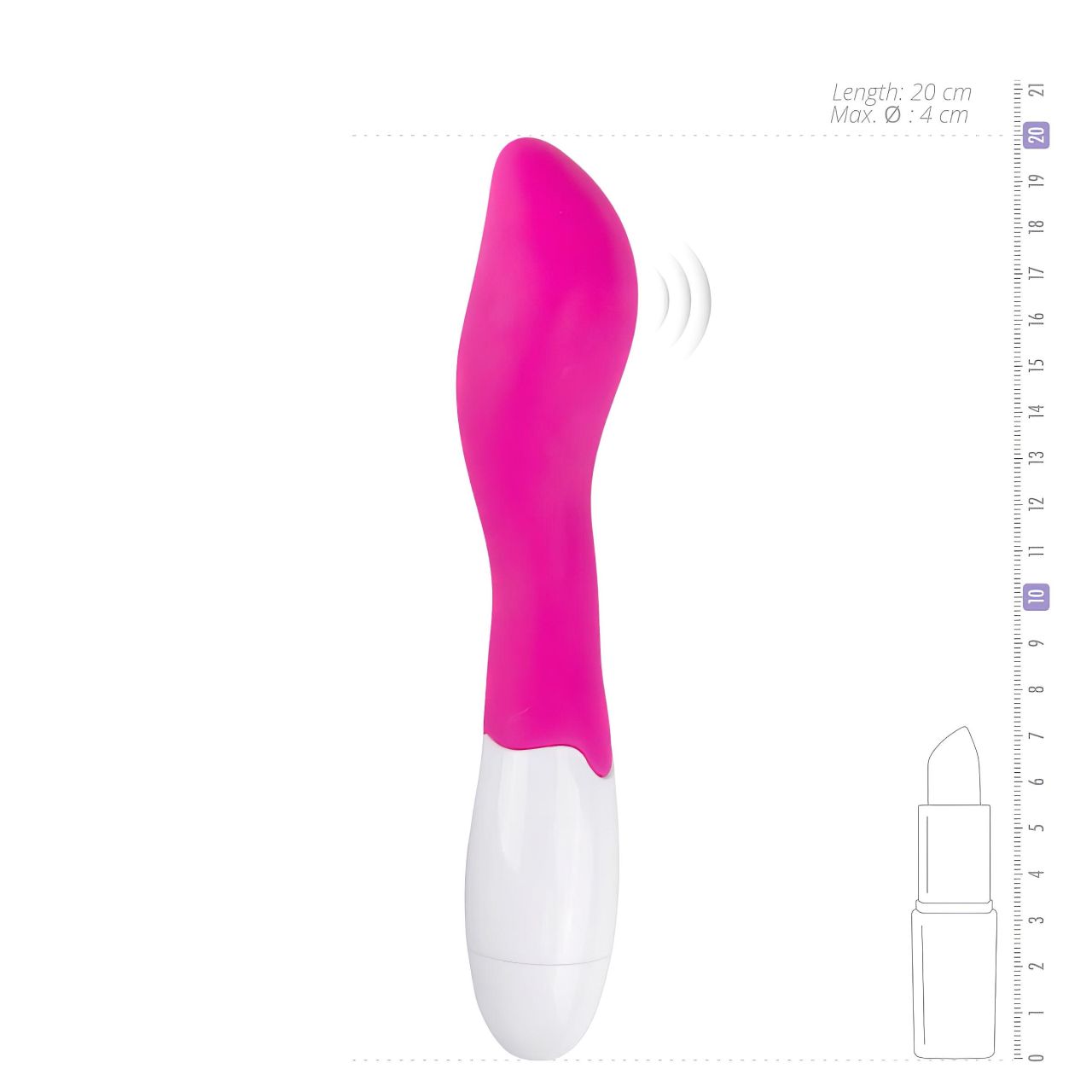 EasyToys Alluring vibe - vízálló, G-pont vibrátor (pink)