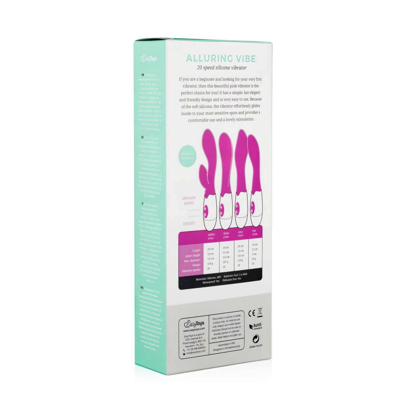 EasyToys Alluring vibe - vízálló, G-pont vibrátor (pink)