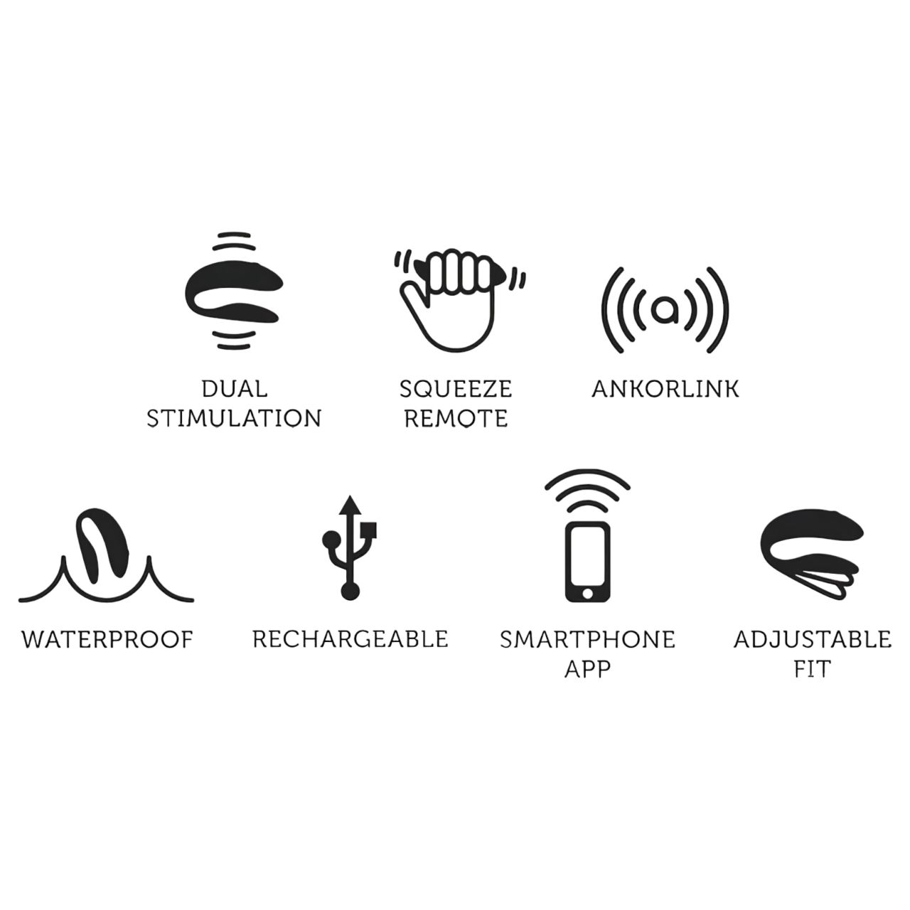 We-Vibe Chorus - App-vezérelt párvibrátor (narancs)