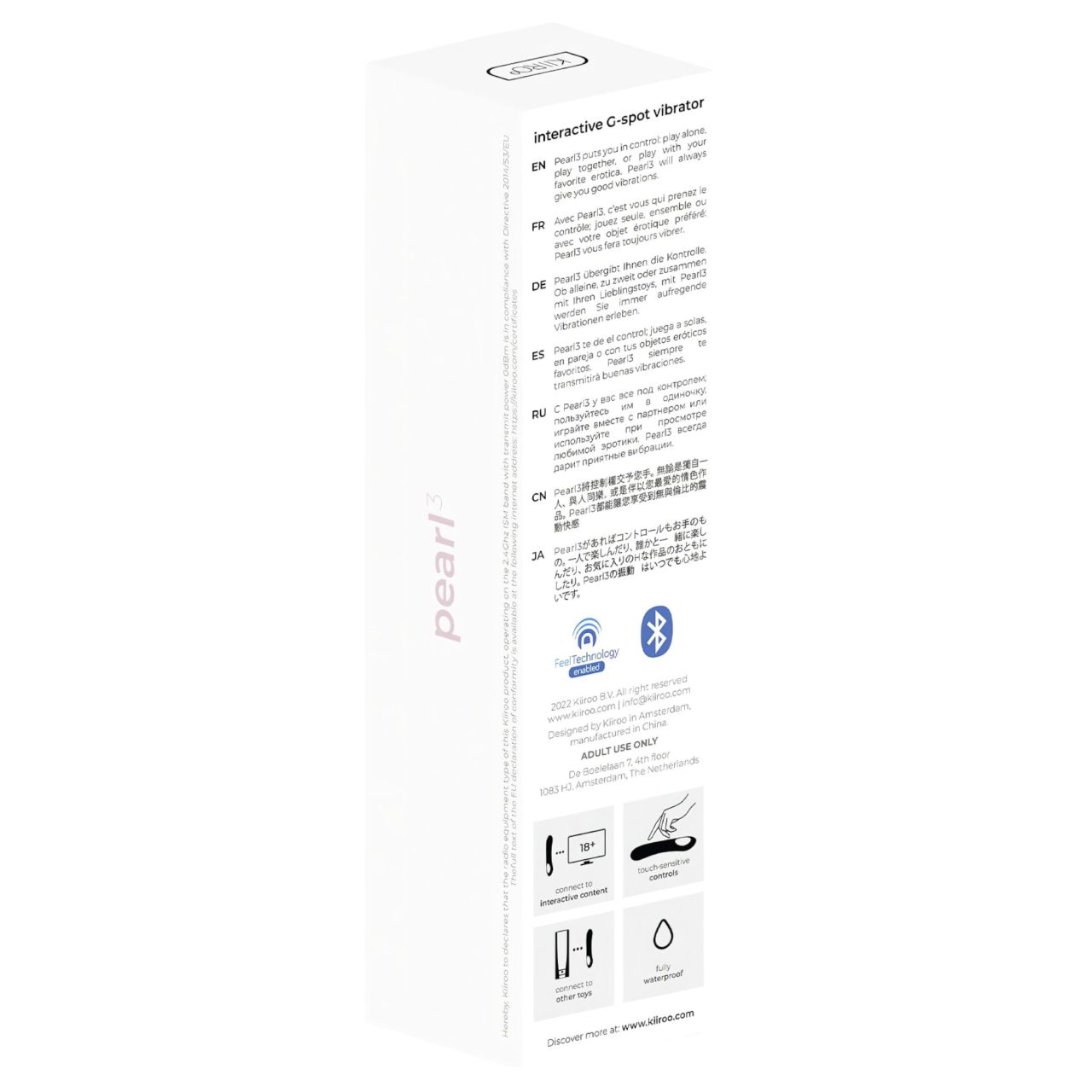 Kiiroo Pearl 3 - interaktív, vízálló G-pont vibrátor (pink)