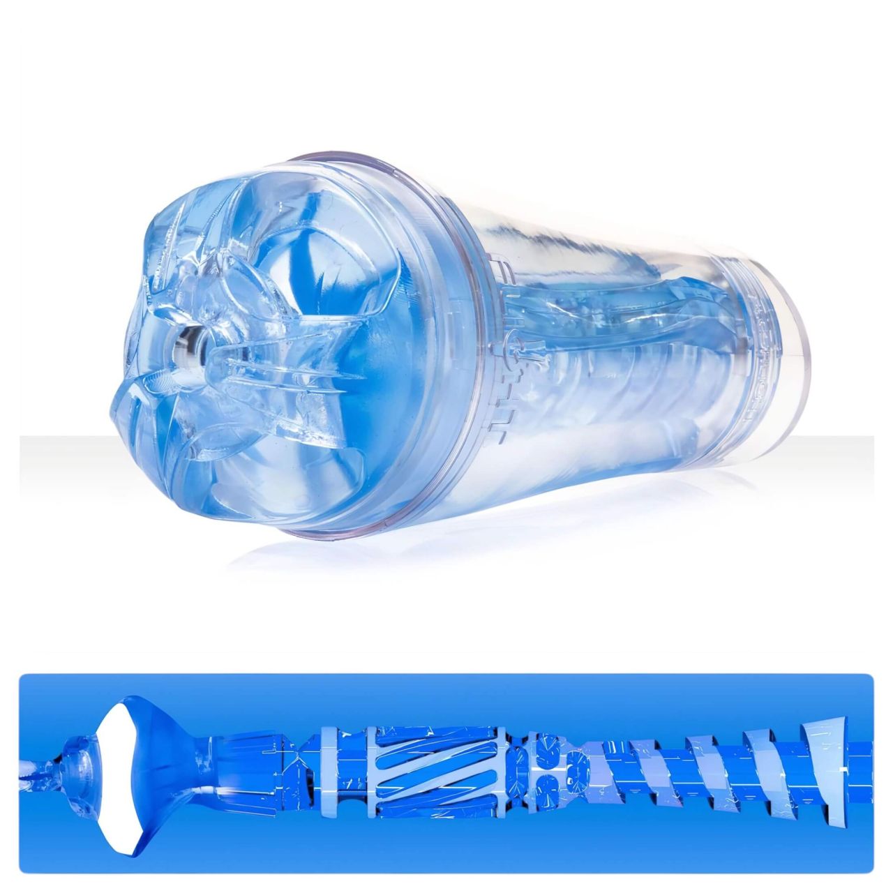 Fleshlight Flight Commander - élethű szívó maszturbátor (kék)