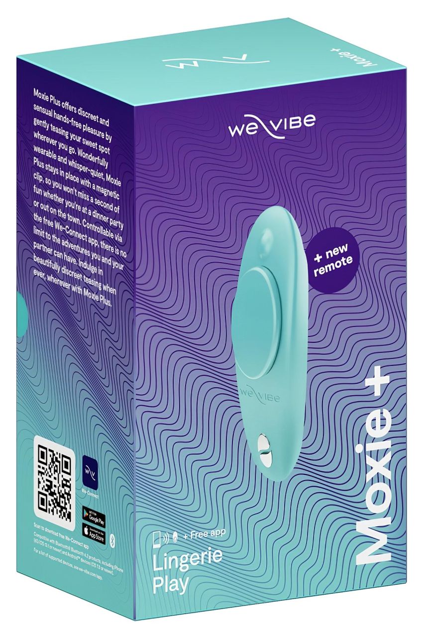 We-Vibe Moxie+ - App- és távirányítós csiklóvibrátor (türkiz) We-Vibe Moxie+ - App- és távirányítós csiklóvibrátor (türkiz)