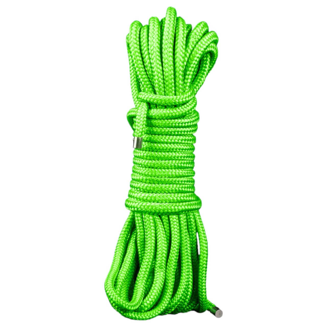 Ouch! - sötétben világító bondage kötél (5 m, zöld) Ouch! - sötétben világító bondage kötél (5 m, zöld)