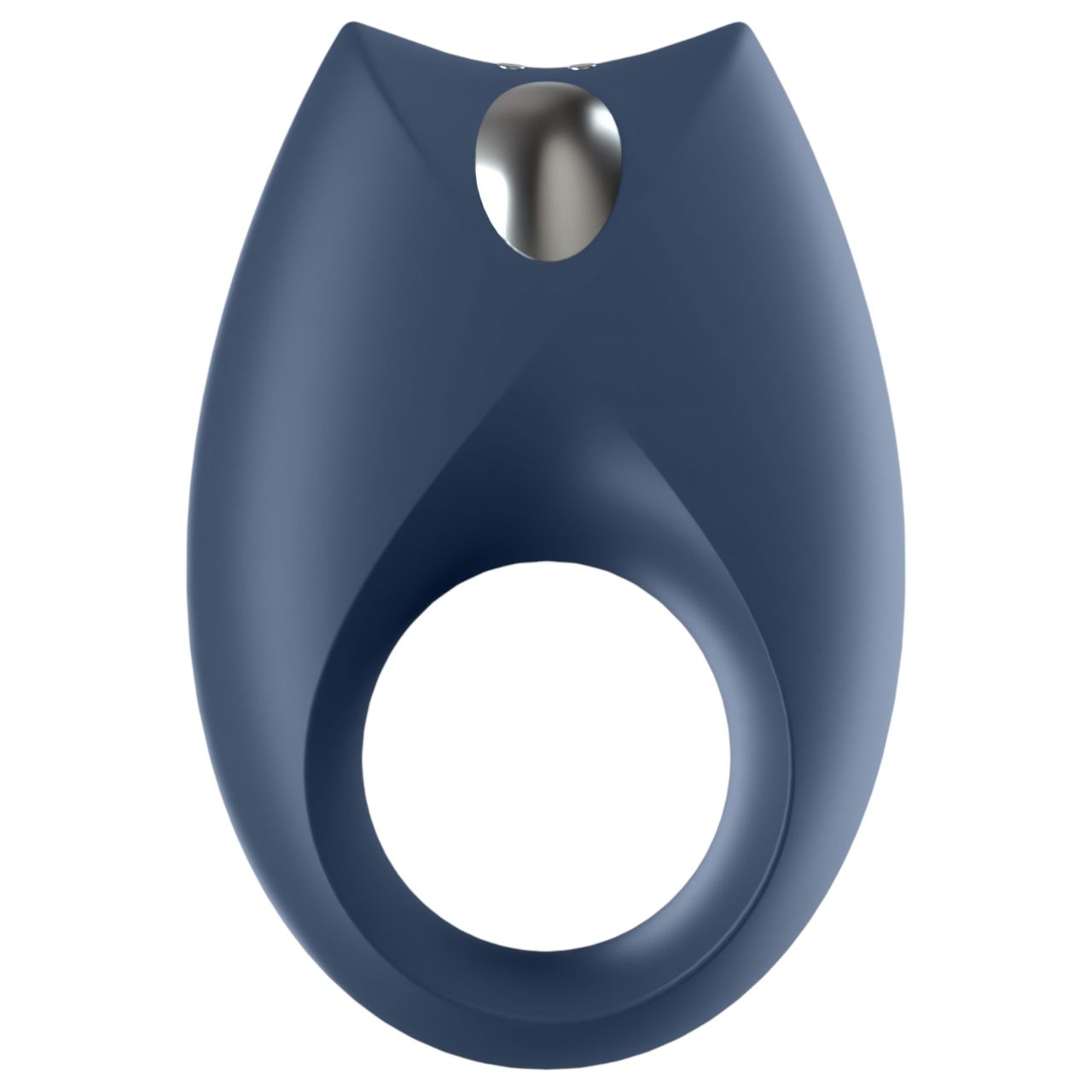 Satisfyer Royal One - App-vezérelt vibrációs péniszgyűrű, férfiaknak (kék)