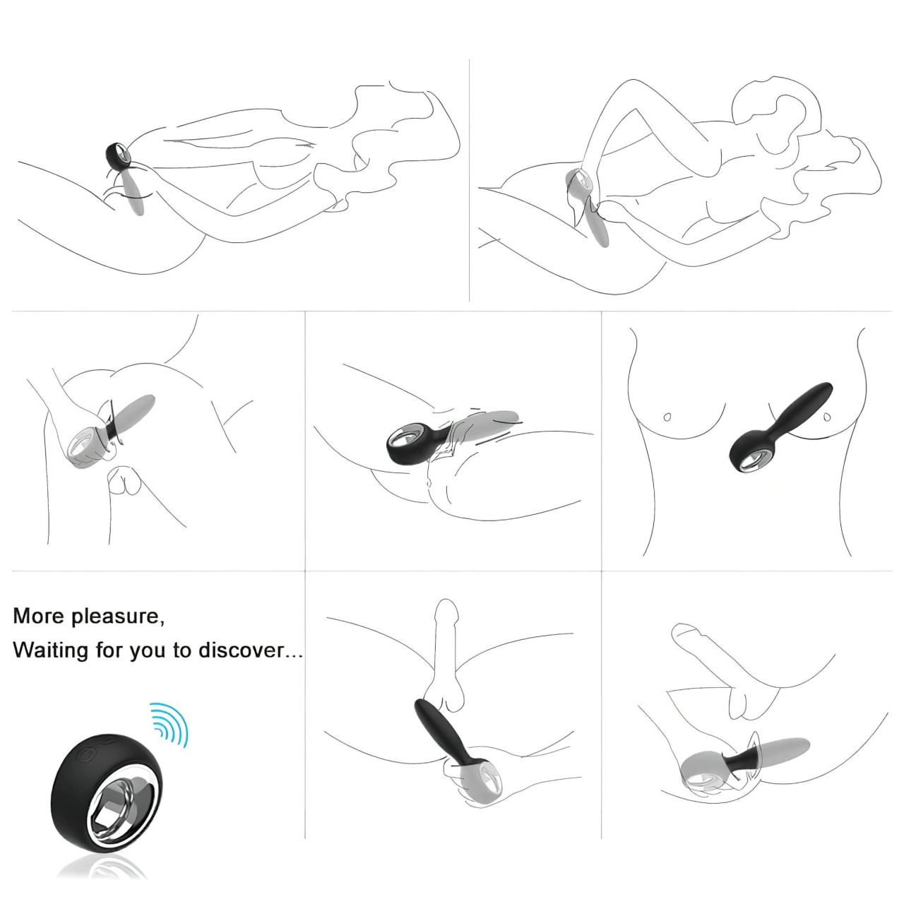 / Aixiasia Dylon-Remote - akkus, rádiós anál vibrátor (fekete)